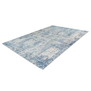 Kurzflorteppich Percy 200 Baumwolle / Polyester - Blau - 160 x 230 cm