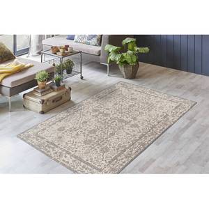 Kurzflorteppich Percy 100 Baumwolle / Polyester - Creme - 80 x 150 cm