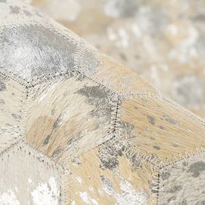 Fellteppich Ravi 400 Rinderfell - Silber - 160 x 230 cm