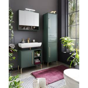 Armoire de toilette Kent Éclairage intégré - Vert forêt