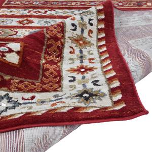 Kurzflorteppich Fasa I Microfaser Polyester - Rot - 70 x 140 cm