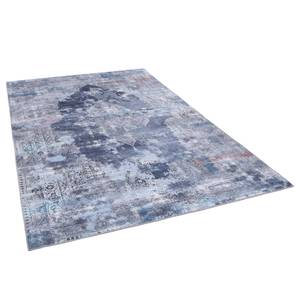 Kurzflorteppich Cecilia 068 Polyester - Blau - 90 x 160 cm