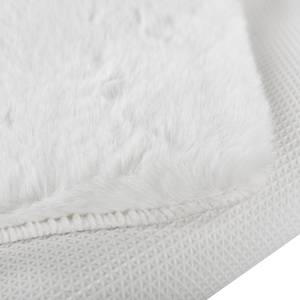 Hochflorteppich Sara II Polyester - Weiß - Durchmesser: 120 cm