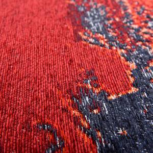 Kurzflorteppich Cosima 116 I Polyester / Baumwolle - Rot - Durchmesser: 100 cm