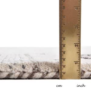 Wollteppich Denver 100 % Schurwolle - Beige - 70 x 140 cm