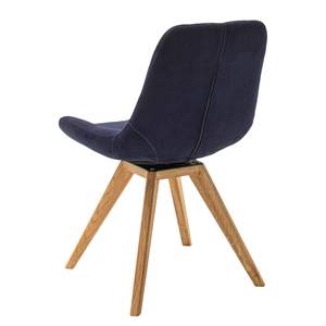 Chaise capitonnée Paia Bleu foncé - Sans fonction