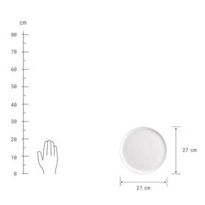 Geschirr-Set NATIVE (12-tlg.) Keramik - Weiß - Weiß