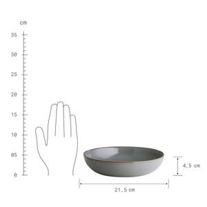 Geschirr-Set NATIVE 16-teilig Keramik - Grau