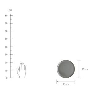 Geschirr-Set NATIVE (16-tlg.) Keramik - Grau - Grau