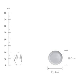 Geschirr-Set CASA NOVA 16-teilig Keramik - Grau