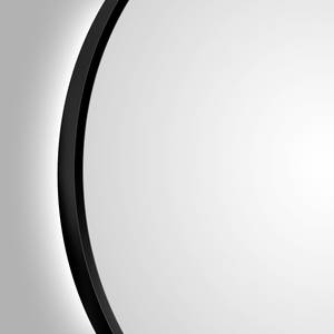 Miroir Talos III Aluminium - Noir - Largeur : 80 cm - Avec éclairage