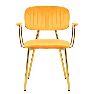 Chaises à accoudoirs Kian (lot de 2) Jaune doré