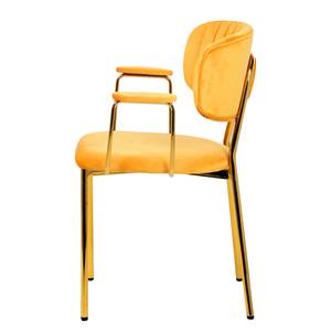 Chaises à accoudoirs Kian (lot de 2) Jaune doré