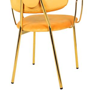 Chaises à accoudoirs Kian (lot de 2) Jaune doré