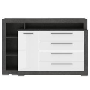 Buffet Grünwald Blanc brillant / anthracite