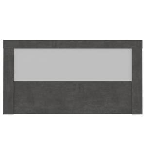 Cadre de lit Grünwald III Gris - Blanc - Bois manufacturé - 166 x 91 x 206 cm