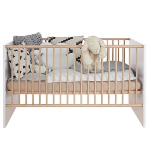 Lit bébé Mats Blanc - Bois manufacturé - 144 x 83 x 78 cm