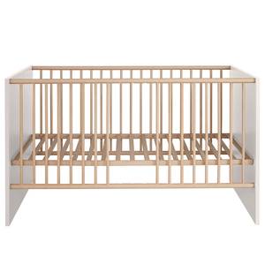 Lit bébé Mats Blanc - Bois manufacturé - 144 x 83 x 78 cm