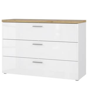 Commode Pisa Marron - Blanc - Bois manufacturé - 120 x 82 x 42 cm