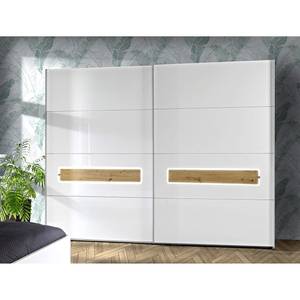 Schwebetürenschrank Pisa Braun - Weiß - Holzwerkstoff - 270 x 211 x 238 cm