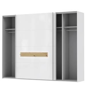 Schwebetürenschrank Pisa Braun - Weiß - Holzwerkstoff - 270 x 211 x 238 cm