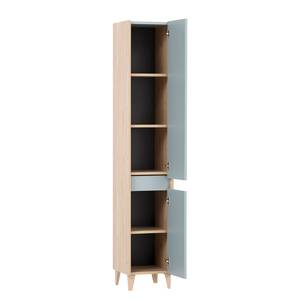 Hochschrank Elba Matt Hellblau - Breite: 30 cm