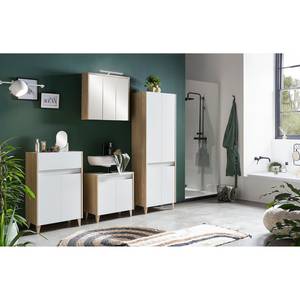 Meuble sous lavabo Elba Blanc - Largeur : 57 cm