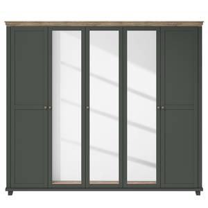 Armoire Emmanuela Vert foncé - Largeur : 246 cm