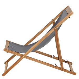 Strandstoel Aviro acaciahout/polyester - Grijs