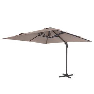 Zwevende parasol California N+ I aluminium/polyester - Taupe - 300 x 300 cm