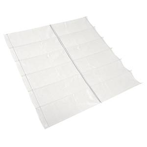 Faltsonnensegel Coolfit Polyethylen - Weiß - 290 x 400 cm
