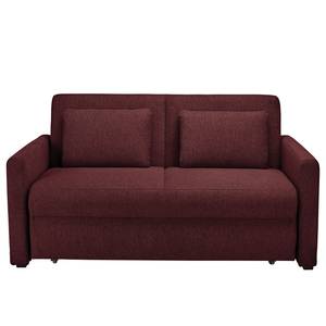 Schlafsofa Orna Flachgewebe Alma: Aubergine - Liegefläche Breite: 125 cm