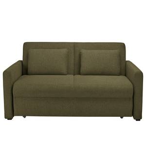 Schlafsofa Orna Flachgewebe Alma: Olive - Liegefläche Breite: 145 cm