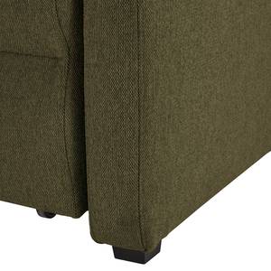 Schlafsofa Orna Flachgewebe Alma: Olive - Liegefläche Breite: 145 cm