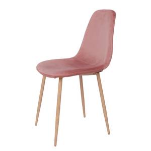 Chaises Renty II (lot de 2) Rose bébé - Chêne clair