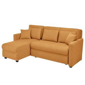 Ecksofa Orna Flachgewebe Alma: Kamel - Longchair davorstehend links - Liegefläche Breite: 125 cm