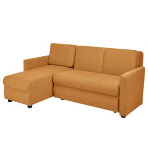 Ecksofa Orna Flachgewebe Alma: Kamel - Longchair davorstehend links - Liegefläche Breite: 125 cm