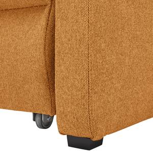 Ecksofa Orna Flachgewebe Alma: Kamel - Longchair davorstehend links - Liegefläche Breite: 125 cm