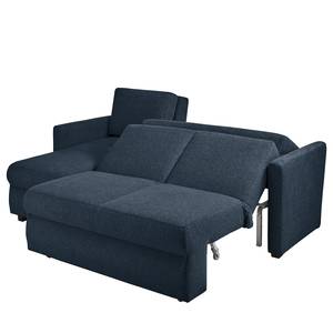 Ecksofa Orna Flachgewebe Alma: Blau - Longchair davorstehend links - Liegefläche Breite: 125 cm