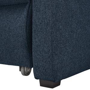 Ecksofa Orna Flachgewebe Alma: Blau - Longchair davorstehend links - Liegefläche Breite: 125 cm