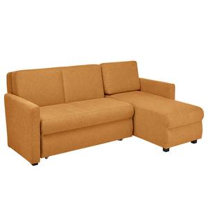 Ecksofa Orna Flachgewebe Alma: Kamel - Longchair davorstehend rechts - Liegefläche Breite: 125 cm