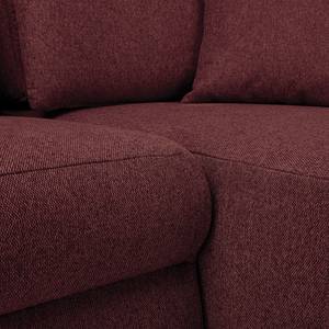 Ecksofa Orna Flachgewebe Alma: Aubergine - Longchair davorstehend rechts - Liegefläche Breite: 145 cm