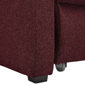 Ecksofa Orna Flachgewebe Alma: Aubergine - Longchair davorstehend rechts - Liegefläche Breite: 145 cm