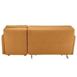 Ecksofa Orna Flachgewebe Alma: Kamel - Longchair davorstehend rechts - Liegefläche Breite: 160 cm