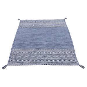 Flachgewebeteppich Kelim Azizi Baumwolle - Blau - 160 x 230 cm
