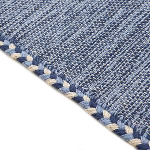 Tapis tissé plat Kelim Azizi Coton - Bleu - 240 x 340 cm