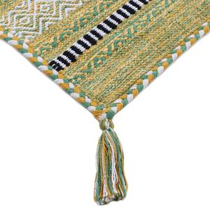 Flachgewebeteppich Kelim Azizi Baumwolle - Gelb - 200 x 290 cm