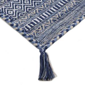 Läufer Kelim Azizi Baumwolle - Blau - 60 x 180 cm