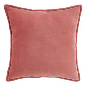 Dekokissen COTTON VELVET Baumwolle / Polyester - Rosa - 45 x 45 cm