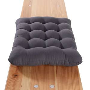 Coussin SOLID pour banc Coton / Polyester - Anthracite